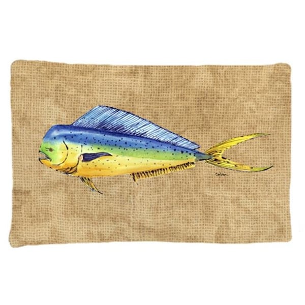 Carolines Treasures Carolines Treasures 8810PILLOWCASE 20.5 x 30 in. Dolphin Mahi Mahi Moisture Wicking Fabric Standard Pillow Case 8810PILLOWCASE - main